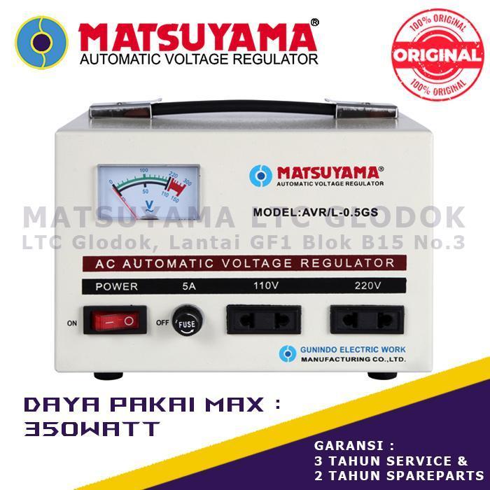 Stabilizer Listrik Stavolt Voltage Regulator Matsuyama 500 Watt Original Dan Terpercaya