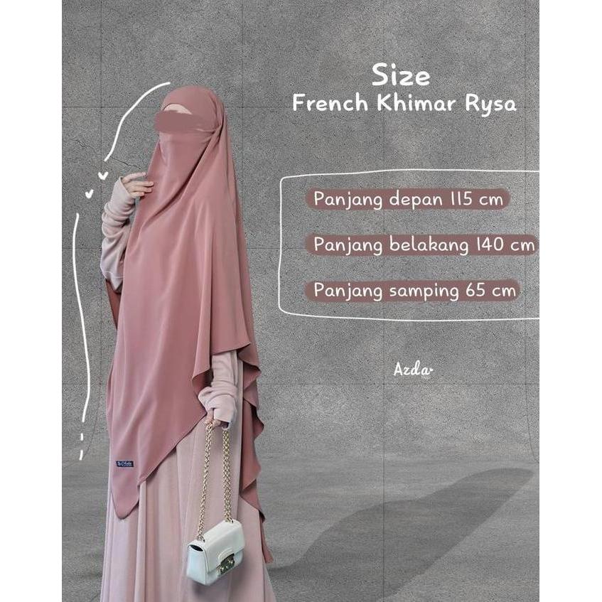 FK Instan Karet Rysa by Azda Indonesia French Khimar Jilbab Hijab
