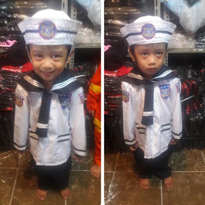 SIAPKIRIM Baju Angkatan Laut (Pelayar Anak)/Popeye (Cosplay Pelayar) READY STOCK