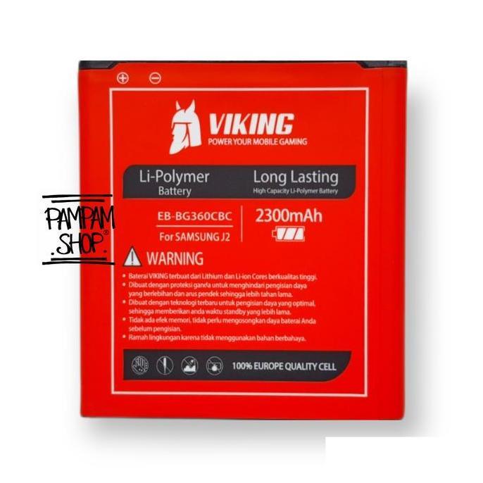 VIKING Baterai Double Power Compatible for Sams Galaxy J2 2015 J200 G360 EB-BG360CBC EB-BG360CBE EB-