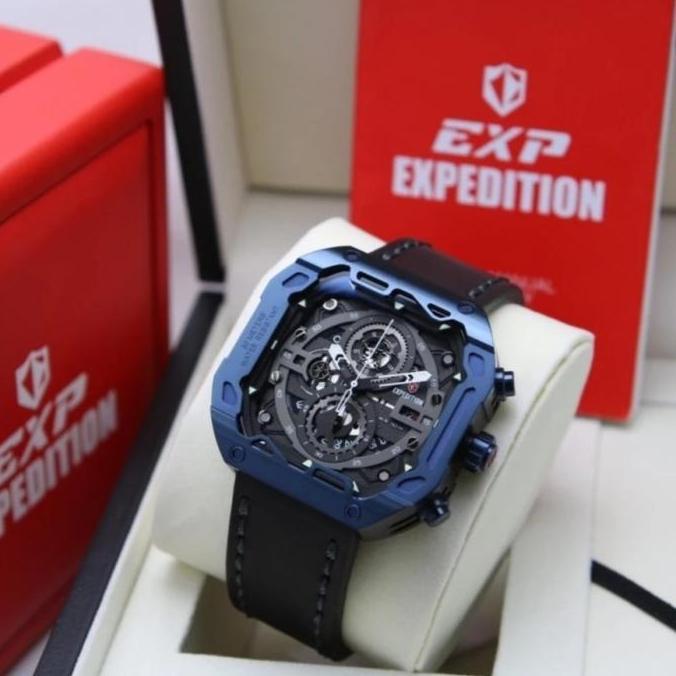 JAM TANGAN PRIA EXPEDITION E6826 E 6826 ORIGINAL TALI KULIT
