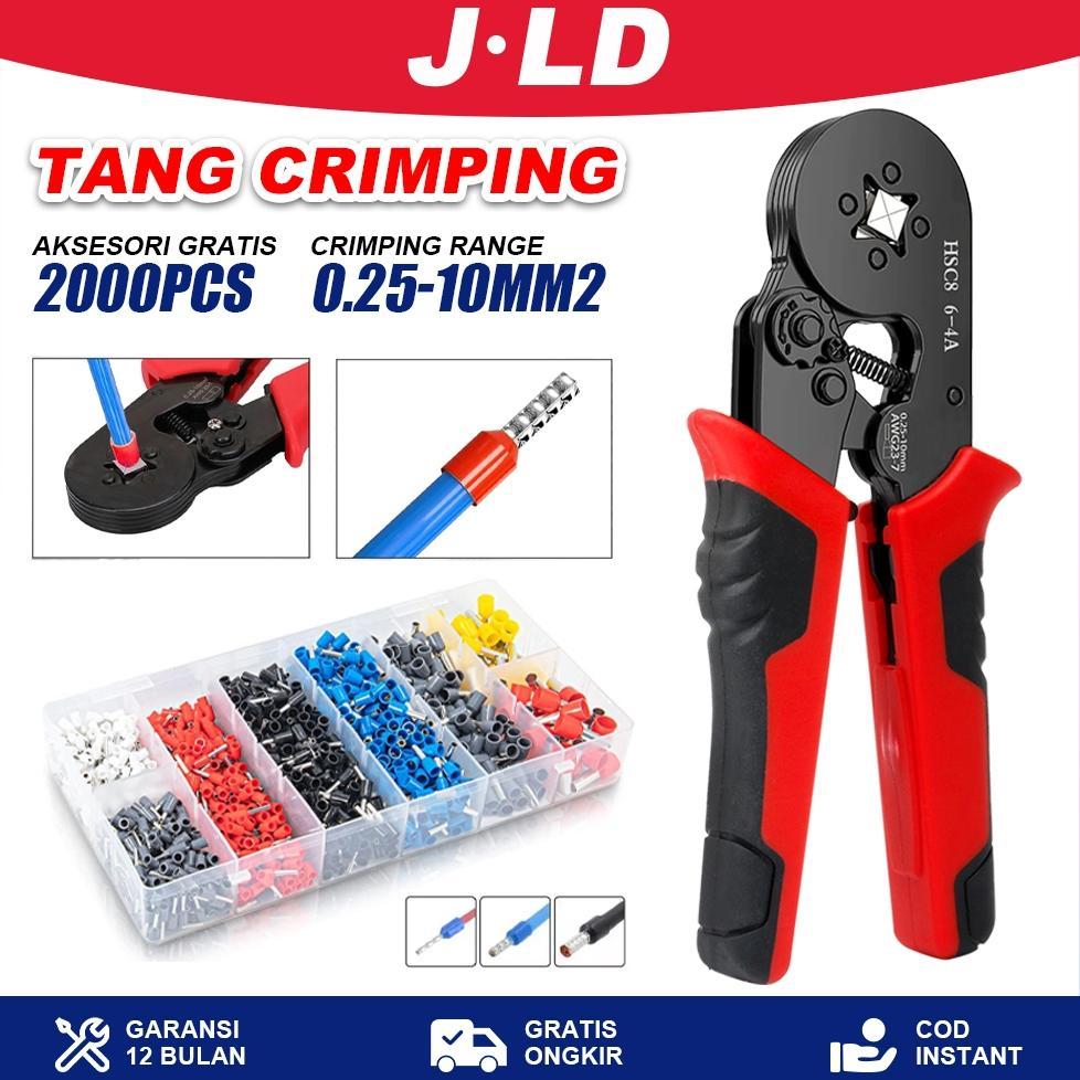 JLD Tang Crimping skun kabel krimping Crimper Terminal Untuk Skun Terminal Ferruler Tusuk Tube Tabun