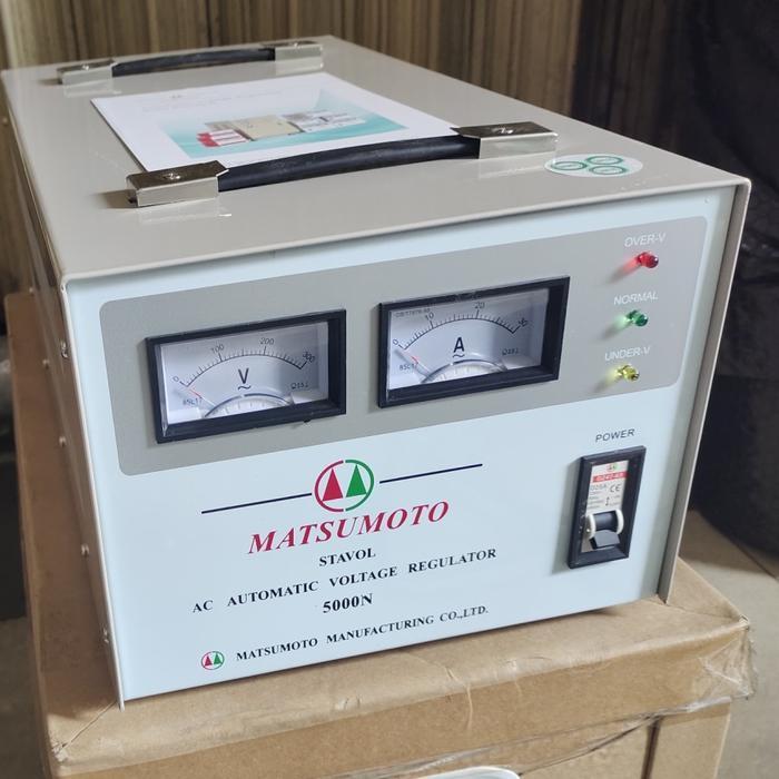 Stabilizer Stabiliser Stavolt Matsumoto 5000 Watt 5000N Ori Original Dan Terpercaya