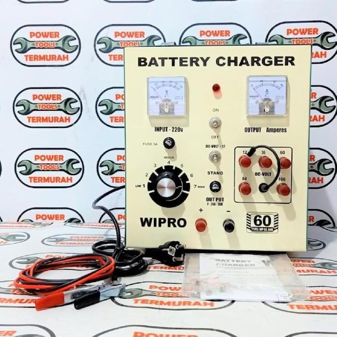 Charge Aki 60A WIPRO Battery Charger Accu WP 60 A Charger Aki Cas