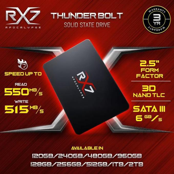 SSD RX7 128GB GARANSI RESMI 3THN