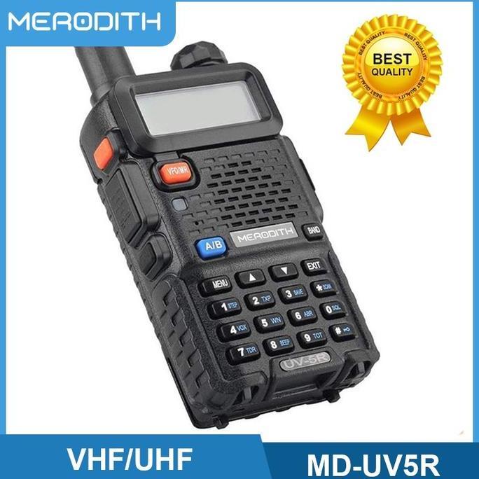 Bidahngabidah - Ht Merodith Uv5R Walkie Talkie Dual Band 5W 128Ch Uhf+Vhf Handy Talkie Luar Ruangan 