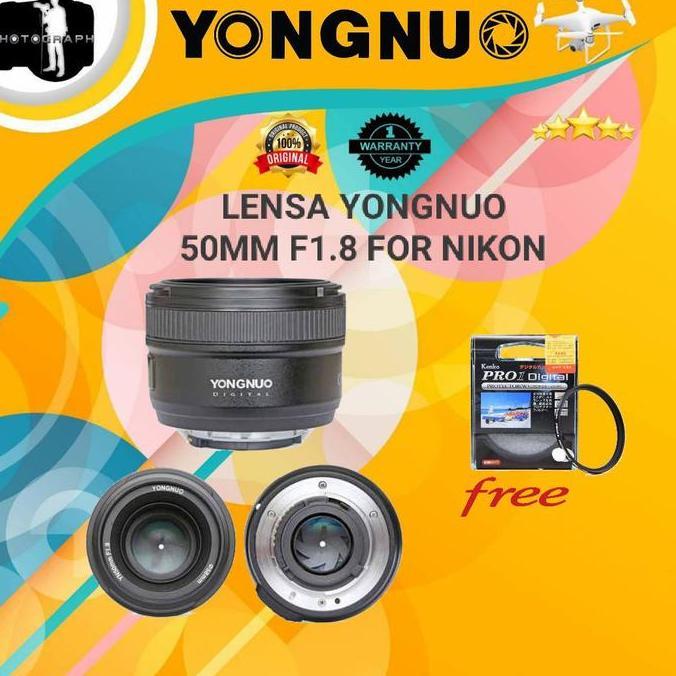 NEW Lensa Yongnuo 50mm f1.8 For NIKON/YongNuo 50mm For NIKON