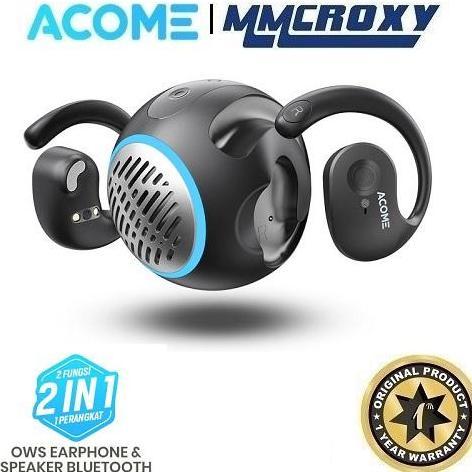 Promo Acome A21 Earphone OWS And Speaker Bluetooth 5.4 2in1 Low Latency Stereo Super Bass Diskon