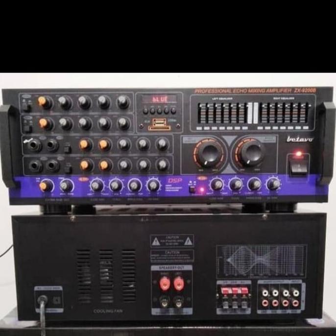 Promo POWER AMPLIFIER BETAVO 9200 BLUETOOH KUAT SAMPAI SPEAKER 15in ORIGINAL Diskon
