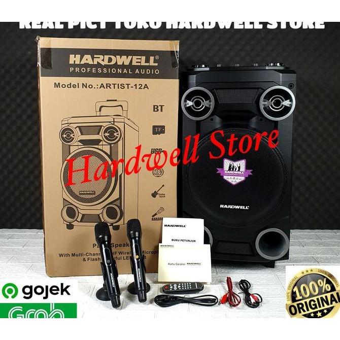 Promo Speaker Portable 12 Inch HARDWELL ARTIST 12A ORIGINAL Diskon