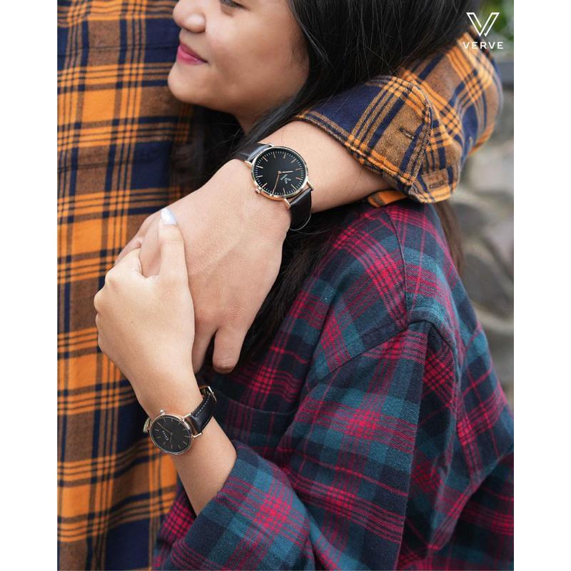 Verve Exclusive Couple Gift Box - Couple Watch - All In One Package Hadiah Hampers Box Set (Jam Tang