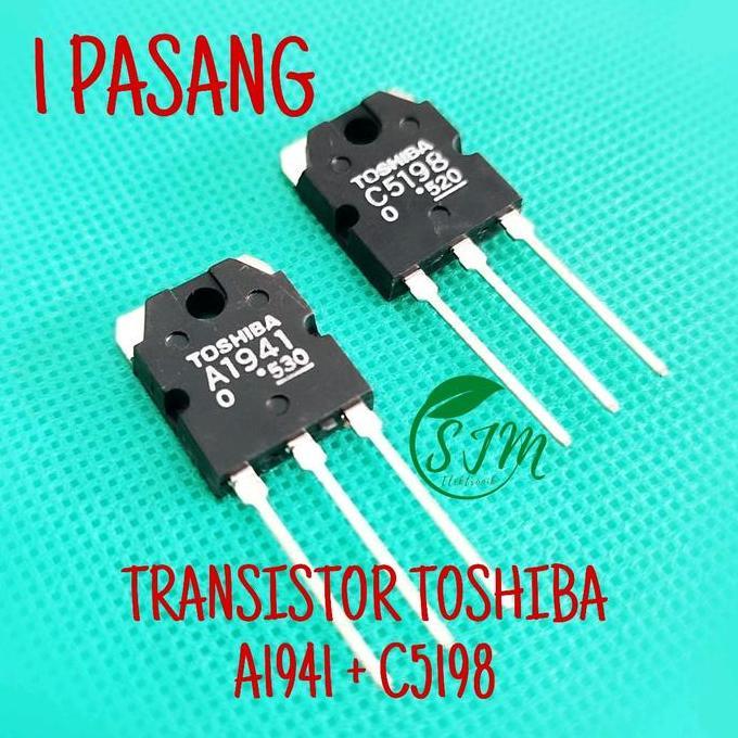 Promo set Transistor Toshiba A1941 C5198 Transistor 1941 5198 TR Toshiba Amplifier Diskon