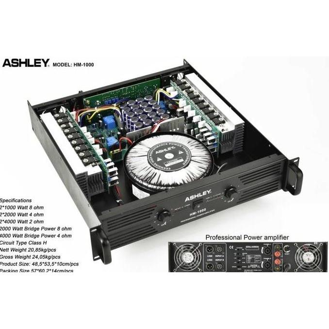 Promo Power ampli Ashley hm 1000 power amplifier ashley hm1000 class h ori Diskon