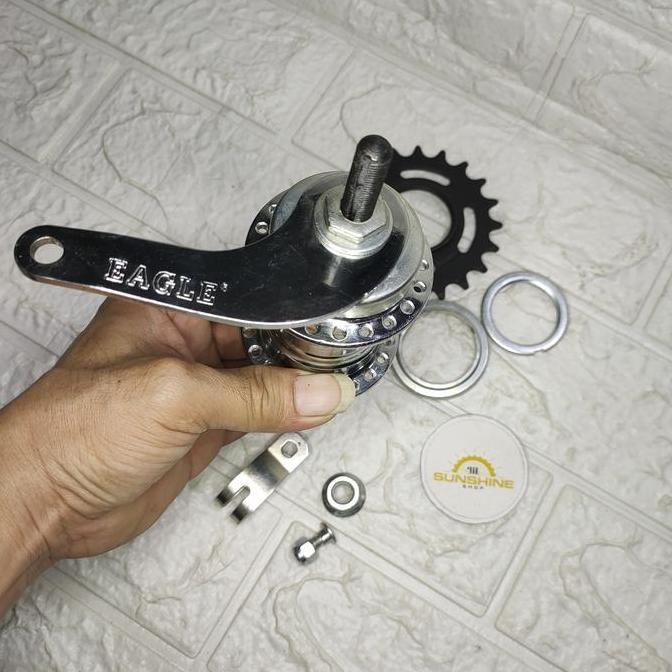 Hub Nap Bos Roda Belakang Torpedo Lubang 40H Terpedo Sepeda Onthel 28 Ontel Vintage Jadul Komplit