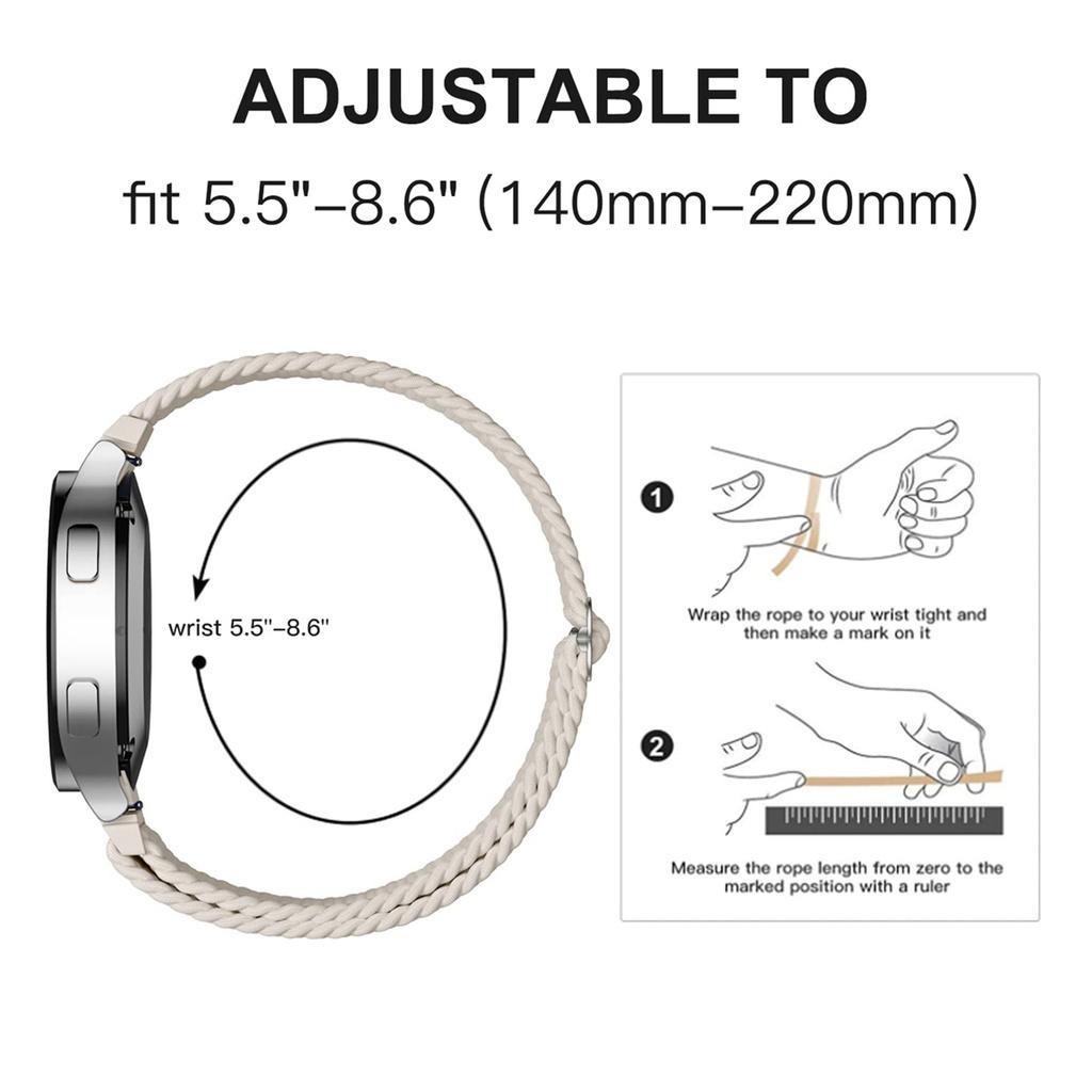18Mm Watch Band Nylon Strap For Huawei Watch Gt 6/5 4 41Mm Garmin Venu 3/ 2S /Garmin Forerunner 265S