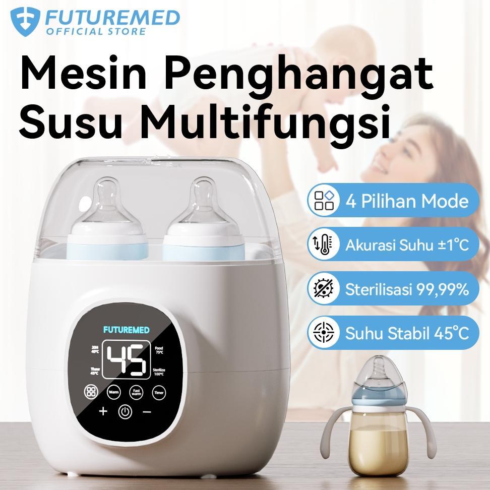 FUTUREMED Penghangat Botol Ganda Cerdas Sterilizer Botol Bayi Penghangat ASI Dan Susu Bayi