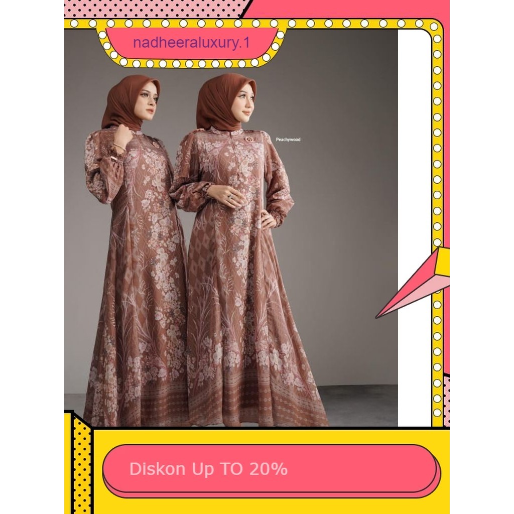 CALLAMIA SERIES dan AURORA DRESS NADHEERA LUXURY || Dress Midi Gamis Kondangan  Babydoll Sellia Prem