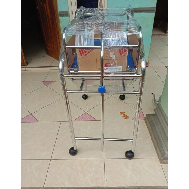 Box Bayi Tempat Tidur Bayi Baru Melahirkan Klinik Bidan Rumah Sakit STAINLESS STEEL