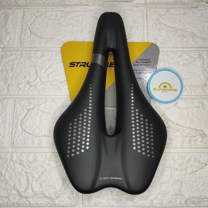 Sadel Sepeda Lipat BMX Minivelo STRUMMER SD 8974 Flat Saddle Empuk