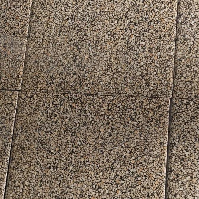 KERAMIK 40X40 MATT MOTIF BATU COKLAT / MOTIF BATU KACANG TANAH