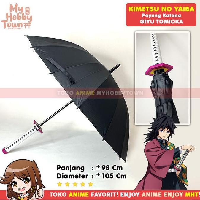 TERLARIS Payung Anime Kimetsu no Yaiba Demon Slayer Giyu Tomioka READY STOCK