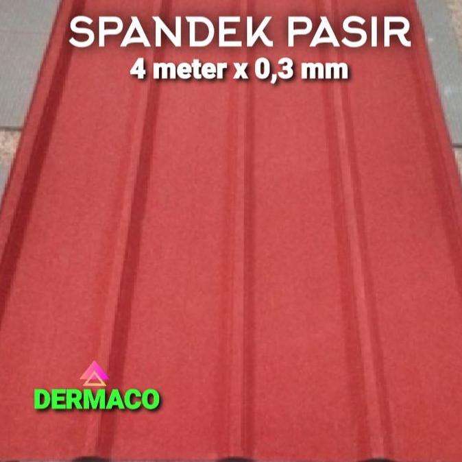 SPANDEK PASIR 4 meter x 0,3 mm / SPANDECK / SPANDEK WARNA / ROOFDECK