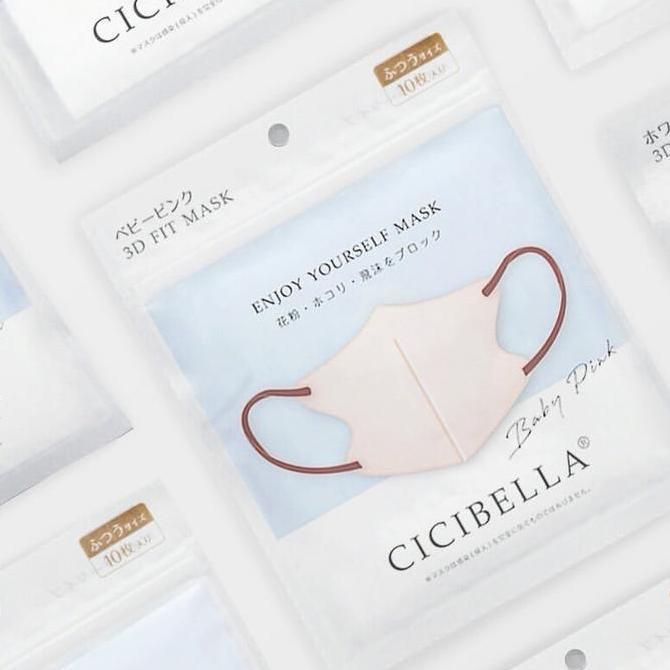 ASLI Cicibella 3D mask japan masker jepang color ba pink READY STOCK