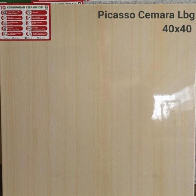 keramik 40x40 lantai kilap picasso cemara