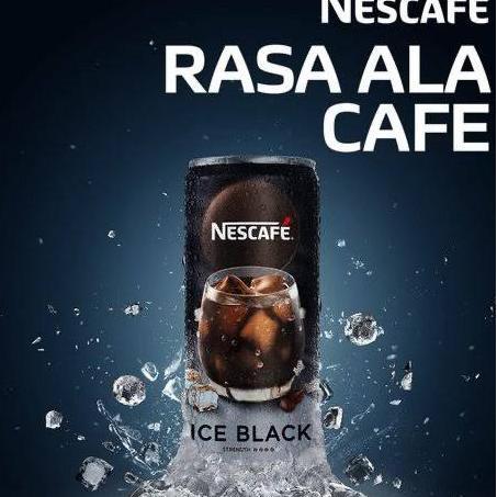 Ready Nescafe Ice Black kaleng (1 karton isi 24 kaleng)
