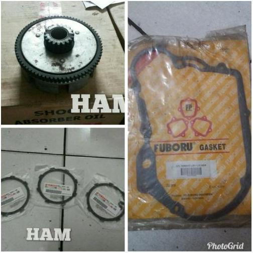 kampas kopling l2g l2s dan rumah kopling dan paking kopling