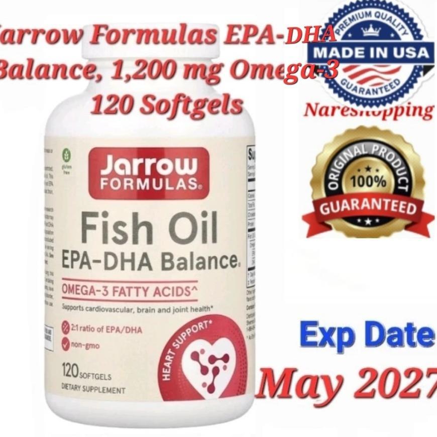 Jarrow Formulas Epa-Dha Balance, 1,200 Mg Omega-3 120 Softgels Original