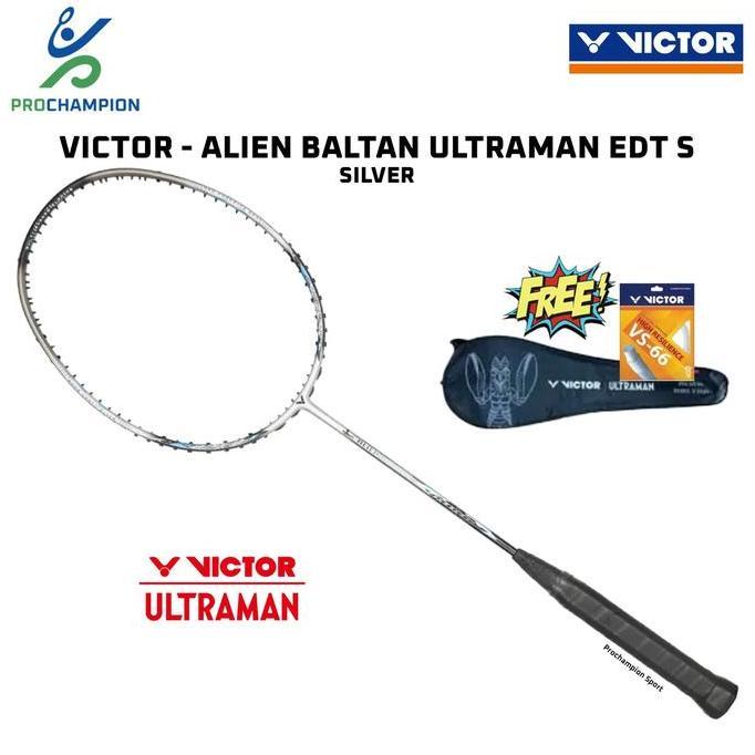 TERMURAH Raket Badminton VICTOR Alien Baltan Ultraman EDT S SIlver READY STOCK