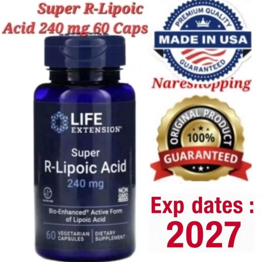 Life Extension Super R-Lipoic Acid, 240 Mg, 60 Capsules Original