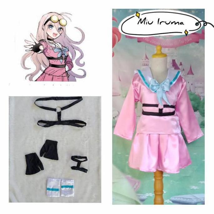 DISKON Kostum Cosplay G Anime Jepang Miu Iruma Danganronpa V3 Anak READY STOCK