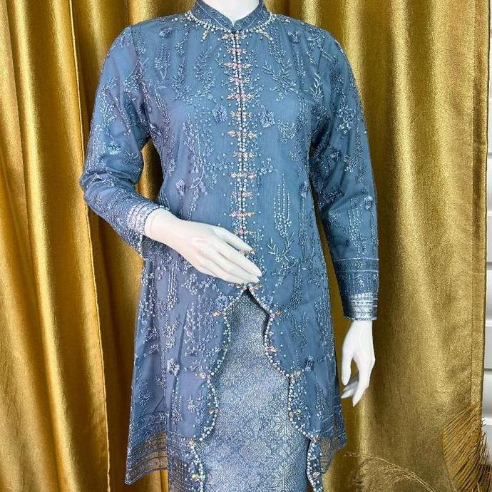 Kebaya Wisuda Mahira Model Tunik / Baju Kebaya Lamaran / Kebaya Pernikahan / Kebaya Modern Kondangan