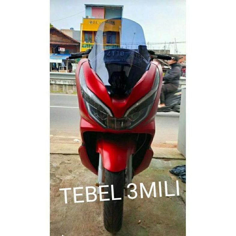 WINSIL PCX 150 VISOR  MAXHIELD PCX LOKAL FLYSCREEN MAXHIELD TINGGI 55CM