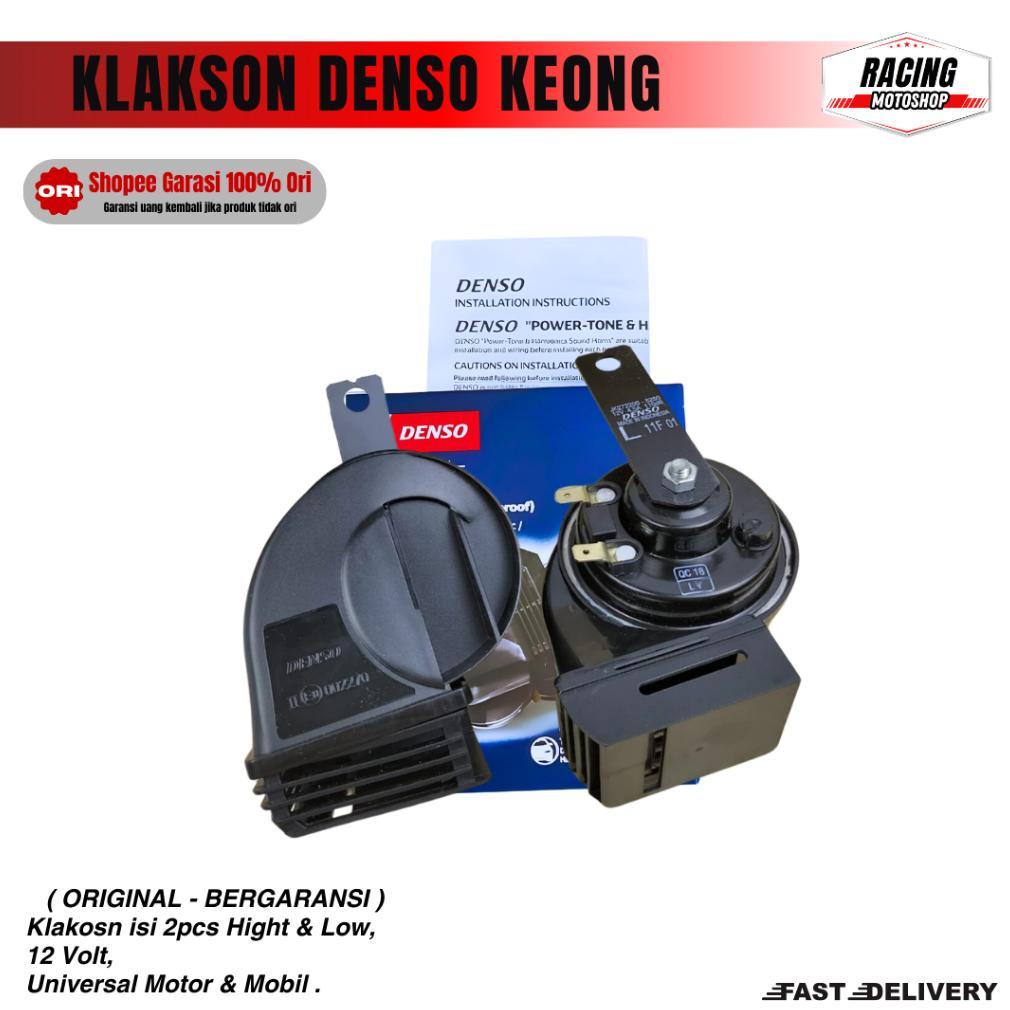 KLAKSON KEONG DENSO WATERPROOF ANTI AIR UNTUK MOTOR MOBIL 12V 24 volt Klakson