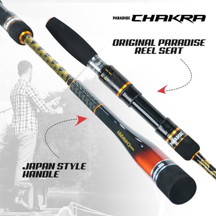 Joran Specialist Jigging Paradise Chakra | Carbon Solid [High Respond Solid] | Dasaran Laut | Handle