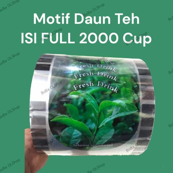 Bestone- Seal Cup Daun Teh - Plastik Lid cup Daun Teh ISI 2000 Cup