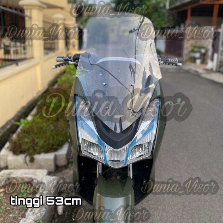windshield lexi model Xmax , visor lexi touring tinggi 53cm tebal 4mm