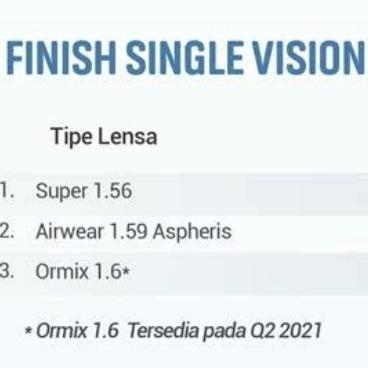 Lensa SV Essilor Airwear 1.59 Blue Uv capture Crizal Sapphire Uv