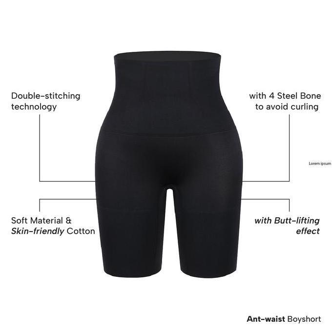 BUNDLE SCULPT 2 Ant-waist Boyshort Korset Perut Boxer Seamless Wanita
