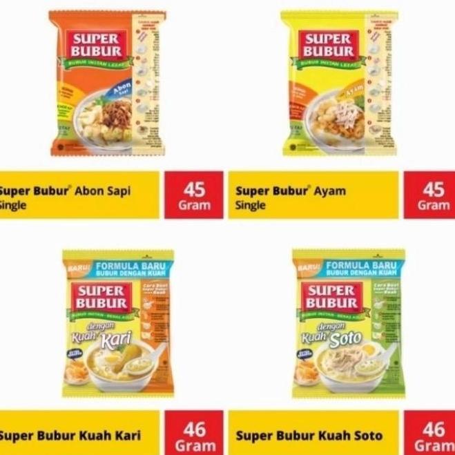 Super Bubur 1 dus 40pcs X 46G