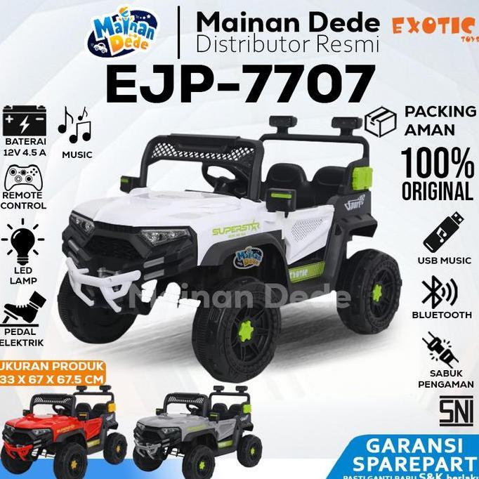 Mainan Mobil Aki Anak jeep EXOTIC EJP7707 EJP7707/ EJP7707+ EJP7707+