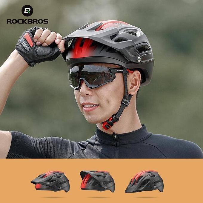 Bestone- ROCKBROS HC-65 Bike Ultralight Helmet - Helm Sepeda - GRAY WHITE