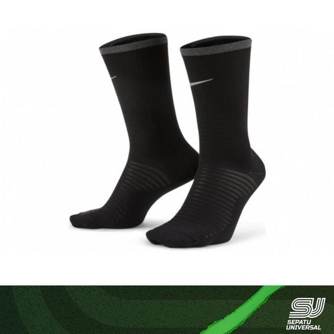 BEBAS ONGKIR - Nike Spark Lightweight Crew Running Socks Black