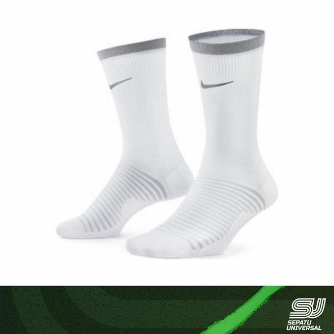 TERMURAH - Nike Spark Lightweight Crew Running Socks White