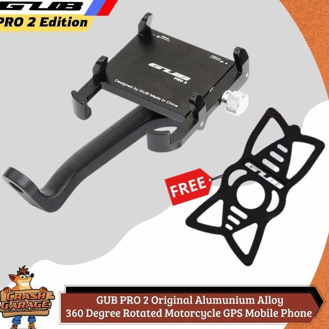 Promo GUB PRO 2 - Holder GUB PRO 2 - Phone Holder HP Motor Alumunium Alloy Diskon