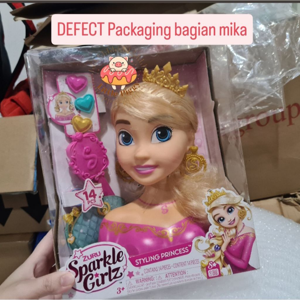 Zuru sparkle girls styling princess / mainan salon