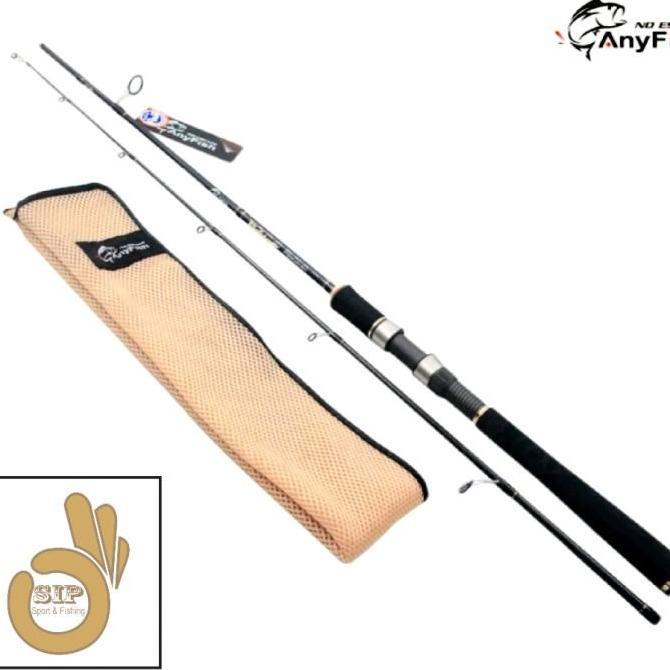 TERMURAH - Joran Pancing Anyfish Fighter 165/180 cm Ring Full Fuji Spinning